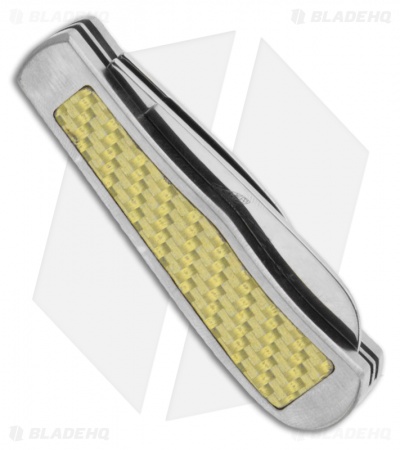 Camillus Yello-Jaket 2-Blade Trapper Folding Pocket Knife (1.875" Plain) 19060