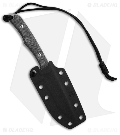 Chris Reeve Inyoni Drop Point Fixed Blade Knife Black Micarta (3.7" Stonewash)