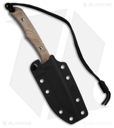 Chris Reeve Inyoni Drop Point Fixed Blade Knife Natural Micarta (3.7" Stonewash)