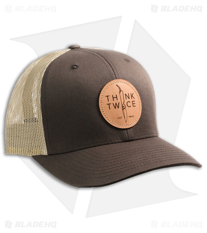 Chris Reeve Knives Think Twice Trucker Hat Brown 1089