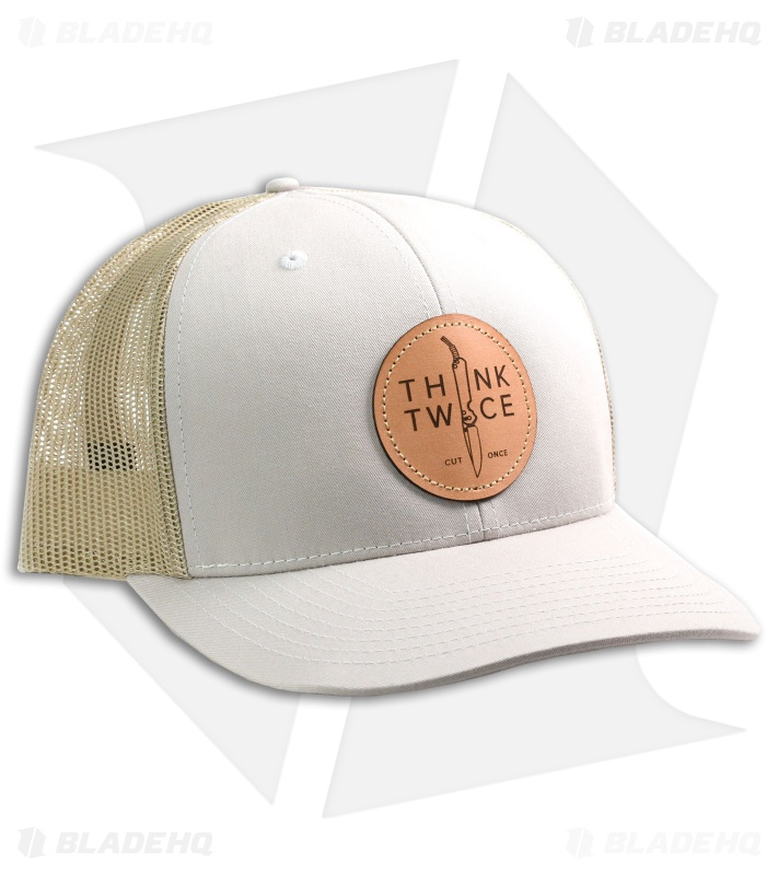 Chris Reeve Knives Think Twice Trucker Hat Khaki 1088
