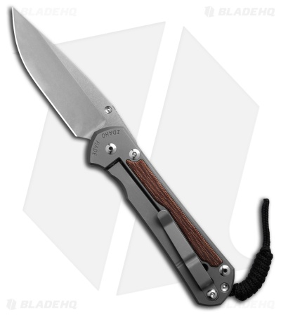 Chris Reeve Large Sebenza 31 Left Hand Frame Lock Knife GB Ti/ Micarta (3.6" SW)