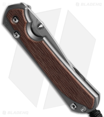Chris Reeve Large Sebenza 31 Left Hand Frame Lock Knife GB Ti/ Micarta (3.6" SW)