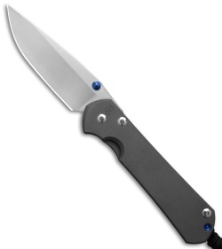 Chris Reeve Large Sebenza 31 Frame Lock Knife Ti Sand Blasted (3.6&quot; Stonewash) | 109499
