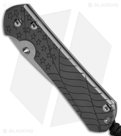 Chris Reeve Large Sebenza 31 Frame Lock Knife Titanium Forever Flag (3.6" SW)