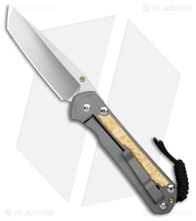 Chris Reeve Large Sebenza 31 GB/ Inlay Box Elder Tanto LH (3.6" SW)