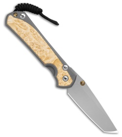 Chris Reeve Large Sebenza 31 GB/ Inlay Box Elder Tanto LH (3.6" SW)