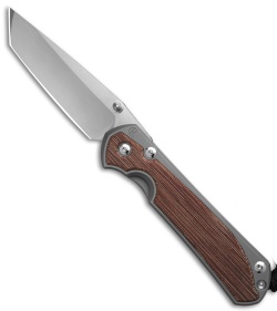 Chris Reeve Large Sebenza 31 Glass Blasted Inlay Micarta Canvas Natural Tanto