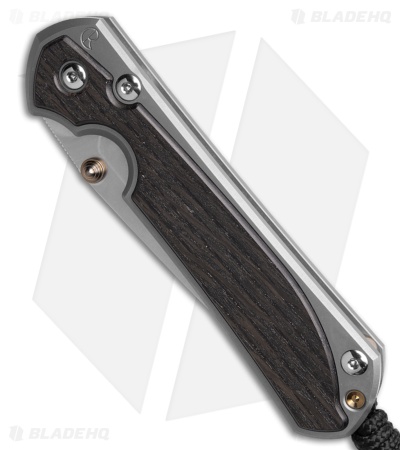 Chris Reeve Large Sebenza 31 Inlay Bog Oak Tanto (3.625" Stonewash)