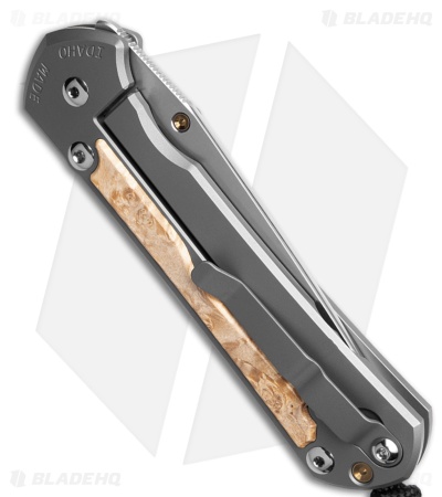 Chris Reeve Large Sebenza 31 Inlay Box Elder Tanto (3.5" SW)