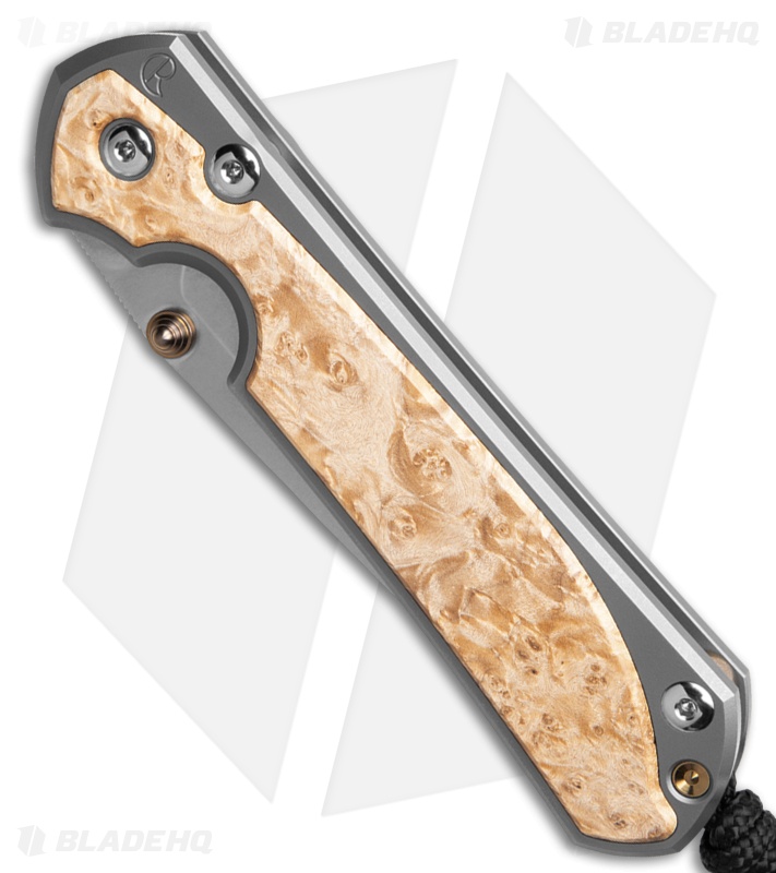 Chris Reeve Large Sebenza 31 Inlay Box Elder Tanto (3.5" SW)