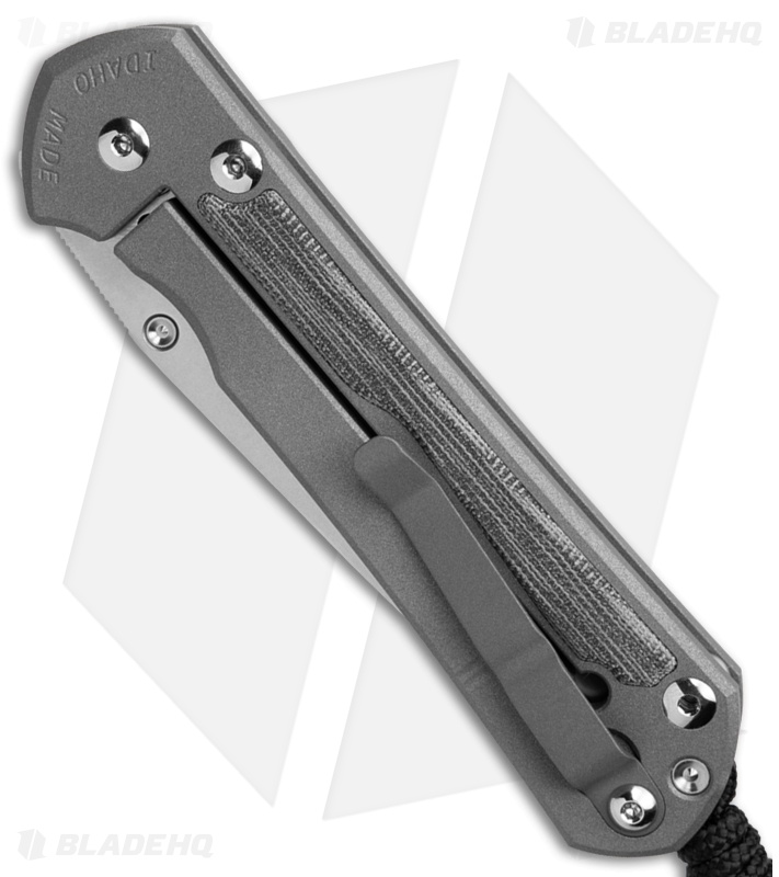 Chris Reeve Large Sebenza 31 Inlay Micarta Canvas Black Tanto LH (3.6" SW)