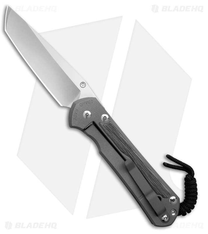 Chris Reeve Large Sebenza 31 Inlay Micarta Canvas Black Tanto LH (3.6" SW)