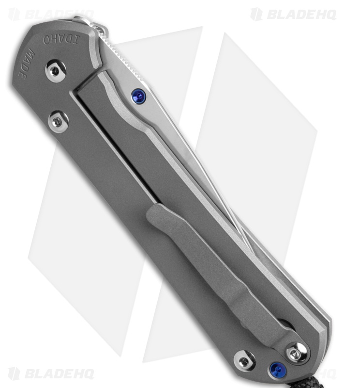 Chris Reeve Large Sebenza 31 Knife Unique Graphic Blue (3.6" Satin) L31-1400