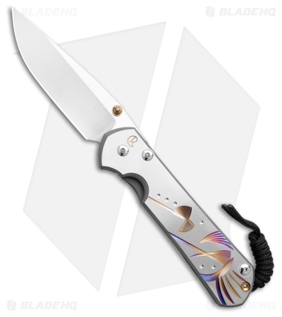 Chris Reeve Large Sebenza 31 Knife Unique Graphic Gold (3.6" Satin)L31-1400-0002