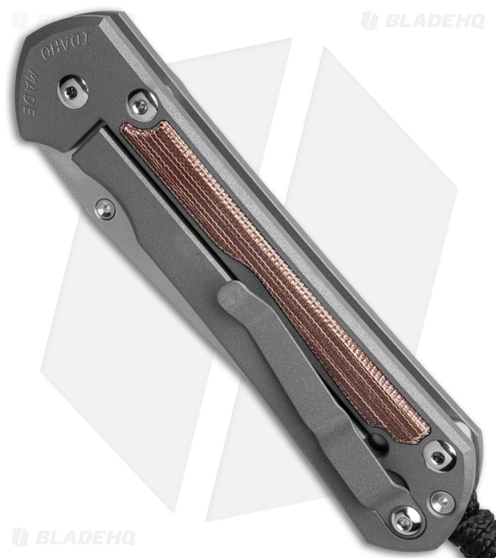 Chris Reeve Large Sebenza 31 LH Ti/Natural Canvas Micarta Tanto (3.625 SW)