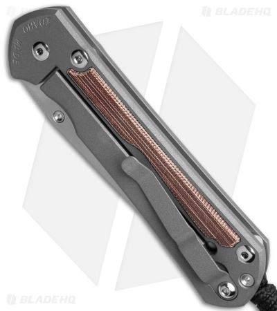 Chris Reeve Large Sebenza 31 LH Ti/Natural Canvas Micarta Tanto (3.625 SW)