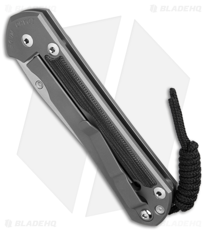 Chris Reeve Large Sebenza 31 Tanto GB/Inlay Black Canvas Micarta LH (3.6" SW)