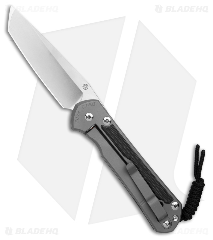 Chris Reeve Large Sebenza 31 Tanto GB/Inlay Black Canvas Micarta LH (3.6" SW)