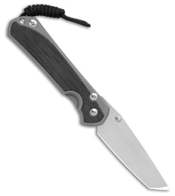 Chris Reeve Large Sebenza 31 Tanto GB/Inlay Black Canvas Micarta LH (3.6" SW)