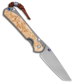 Chris Reeve Left Hand Large Sebenza 31 Titanium + Box Elder