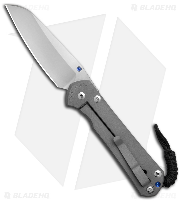 Chris Reeve Left-Hand Large Sebenza 31 Knife Sandblasted Ti (3.625" SW)