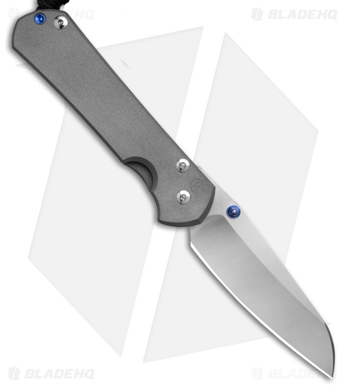 Chris Reeve Left-Hand Large Sebenza 31 Knife Sandblasted Ti (3.625" SW)