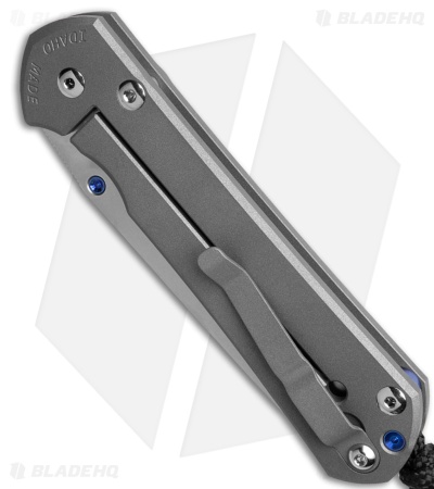Chris Reeve Left-Hand Large Sebenza 31 Knife Sandblasted Ti (3.625" SW)