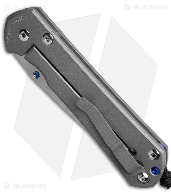 Chris Reeve Left-Hand Large Sebenza 31 Knife Sandblasted Ti Tanto (3.625" SW)