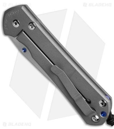 Chris Reeve Left-Hand Large Sebenza 31 Knife Sandblasted Ti Tanto (3.625" SW)