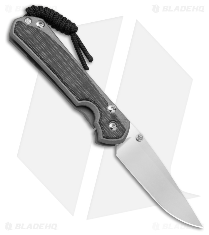 Chris Reeve Left Hand Small Sebenza 31 Double Lug Black Micarta (2.94"Stonewash)