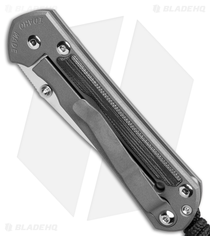 Chris Reeve Left Hand Small Sebenza 31 Double Lug Black Micarta (2.94"Stonewash)
