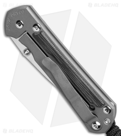 Chris Reeve Left Hand Small Sebenza 31 Double Lug Black Micarta (2.94"Stonewash)