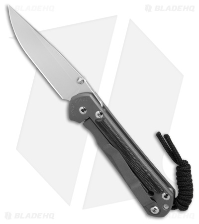 Chris Reeve Left Hand Small Sebenza 31 Double Lug Black Micarta (2.94"Stonewash)