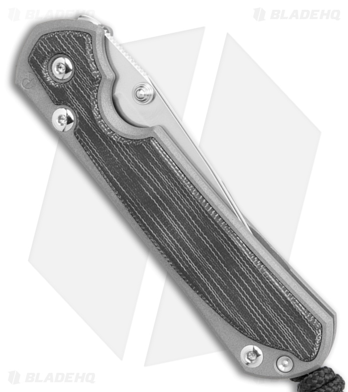 Chris Reeve Left Hand Small Sebenza 31 Double Lug Black Micarta (2.94"Stonewash)