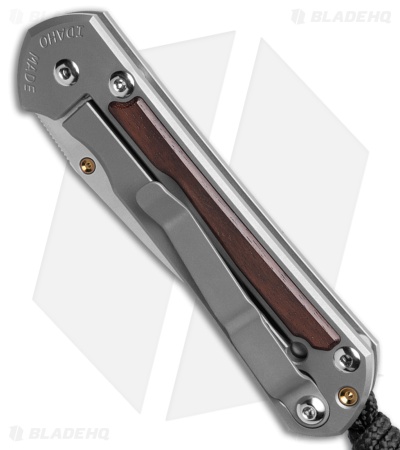 Chris Reeve Left-Hand Small Sebenza 31 Knife Macassar Ebony (2.94" Stonewash)