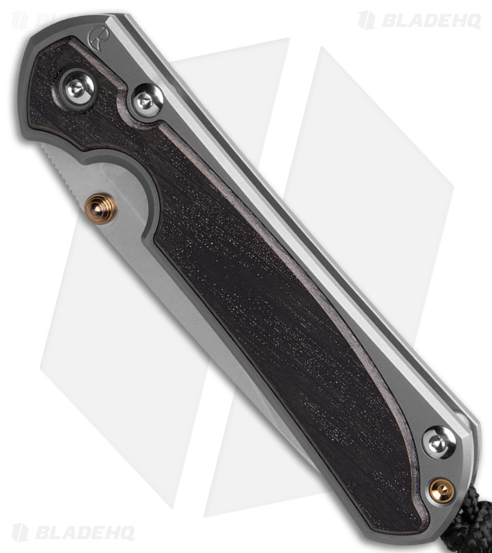 Chris Reeve Small Sebenza 31 Glass Blasted Bog Oak (2.94" SW)