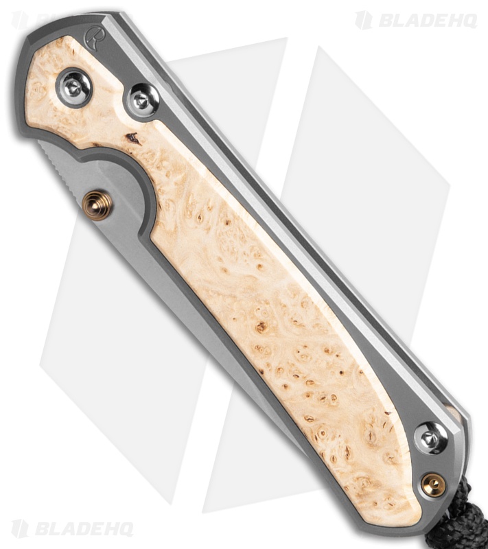 Chris Reeve Small Sebenza 31 Glass Blasted Box Elder (2.99" SW)