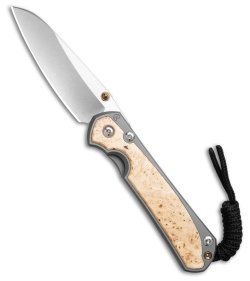 Chris Reeve Small Sebenza 31 Glass Blasted Box Elder (2.99" SW)