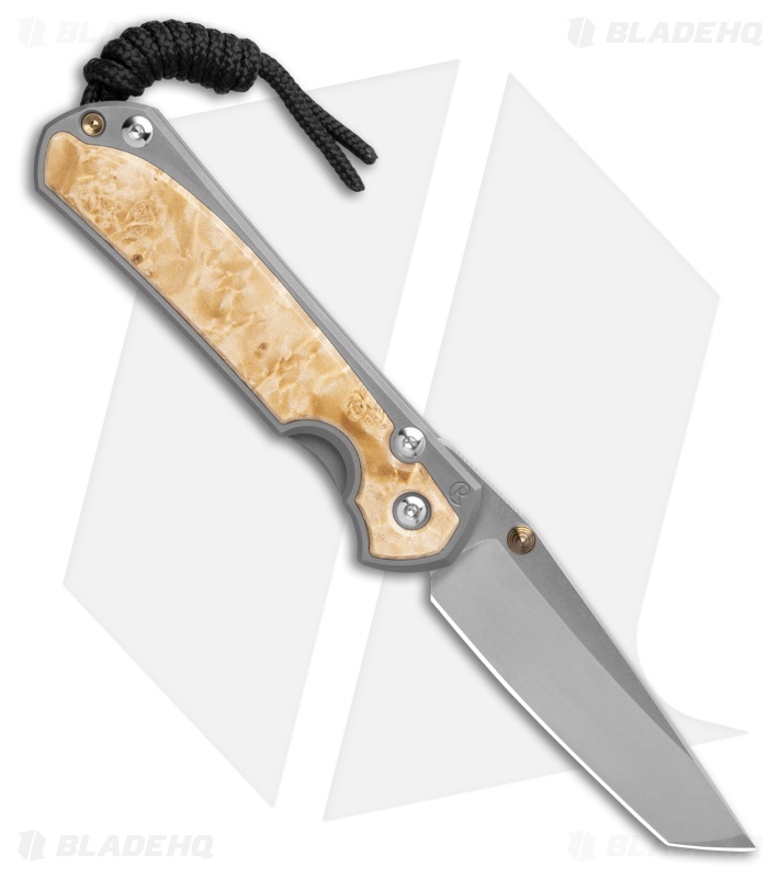 Chris Reeve Small Sebenza 31 Inlay Box Elder Tanto LH
