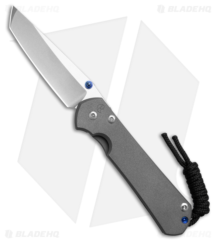 Chris Reeve Small Sebenza 31 Tanto MagnaCut Knife Sandblast Ti (2.99" SW)