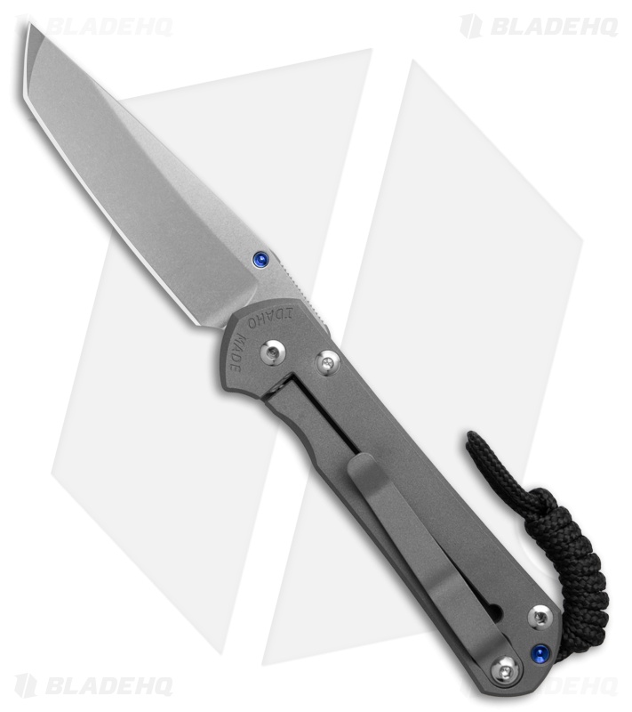 Chris Reeve Small Sebenza 31 Plain Tanto LH Titanium (3.00 Stonewash) 