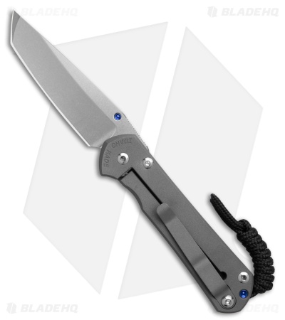 Chris Reeve Small Sebenza 31 Plain Tanto LH Titanium (3.00 Stonewash) 