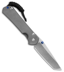 Chris Reeve Small Sebenza 31 Plain Tanto LH Titanium (3.00 Stonewash) 