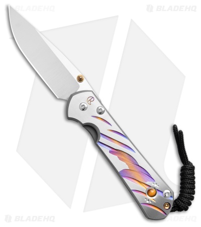 Chris Reeve Small Sebenza 31 Unique Graphic Cabochon Ti (3" Satin) S31-1408-1058