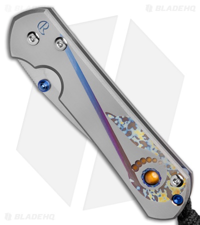 Chris Reeve Small Sebenza 31 Unique Graphic Cabochon Ti (3" Satin) S31-1408-1056