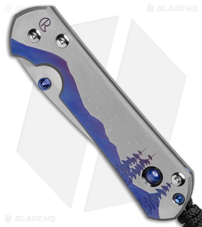 Chris Reeve Small Sebenza 31 Unique Graphic Cabochon Ti (3" Satin) S31-1408-0132
