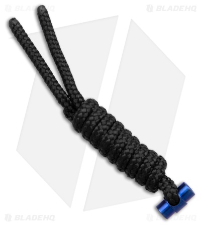 Chris Reeve Knives COM Lanyard Black Standard Blue Pin