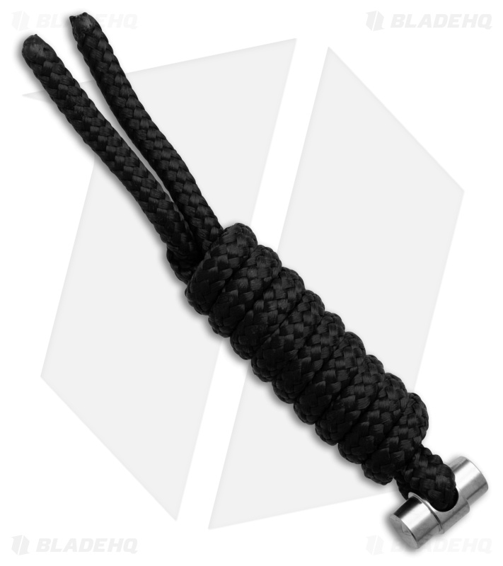 Chris Reeve Knives COM Lanyard Black Standard Silver Pin