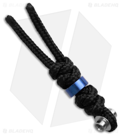 Chris Reeve Knives Large Inkosi Lanyard Black Knotted Blue Bead